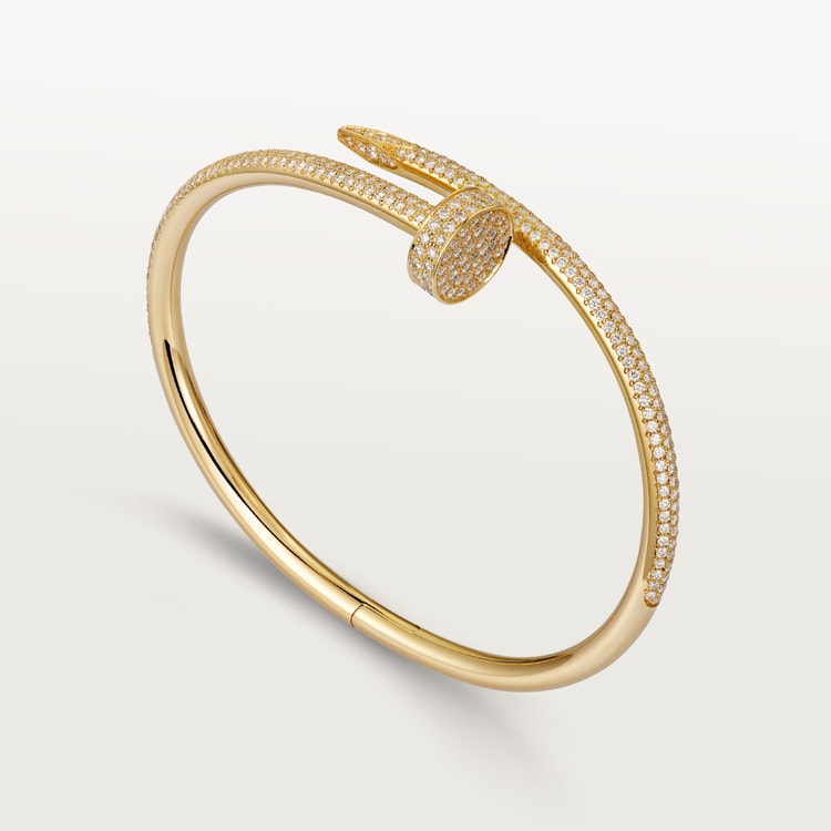 Cartier Juste un Clou bracelet, classic model, diamonds - Image 1